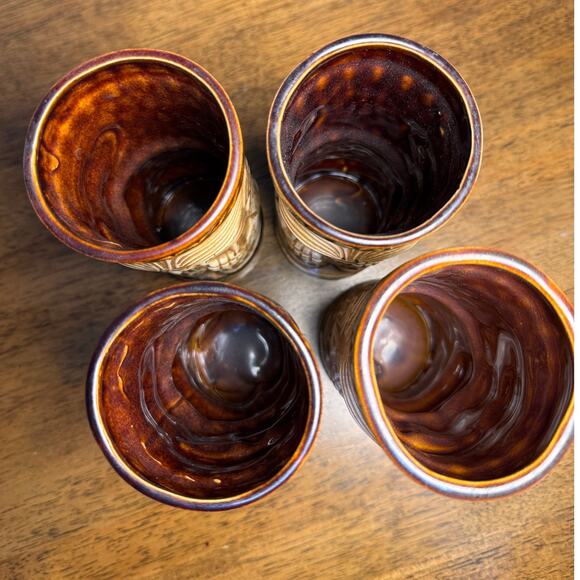 Vintage 70’s Hawaii KAI Otagiri Peanut Tiki Bar Mug Glass - Picture 3 of 6